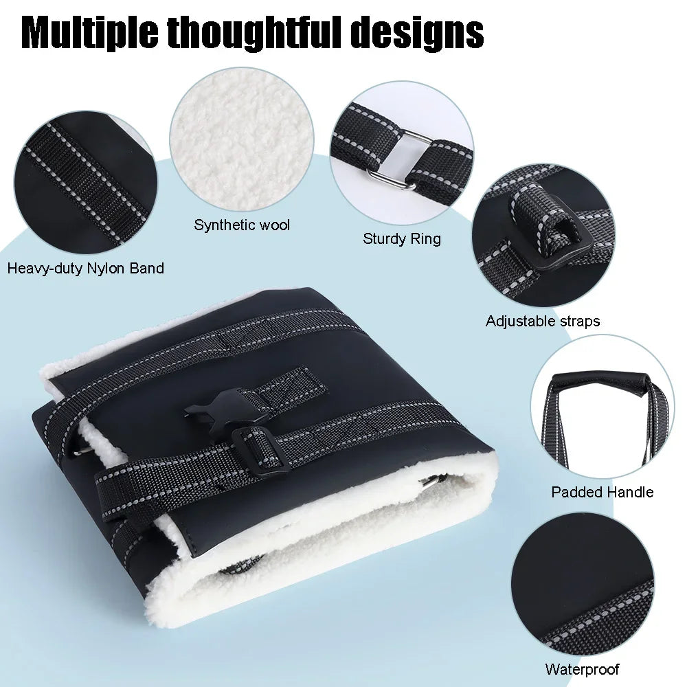 Adjustable Dog Lift Harness Sling for Back Legs Support Essential Rehab Aid Tool for Elderly Dogs with Weak Rear Legs Mobility